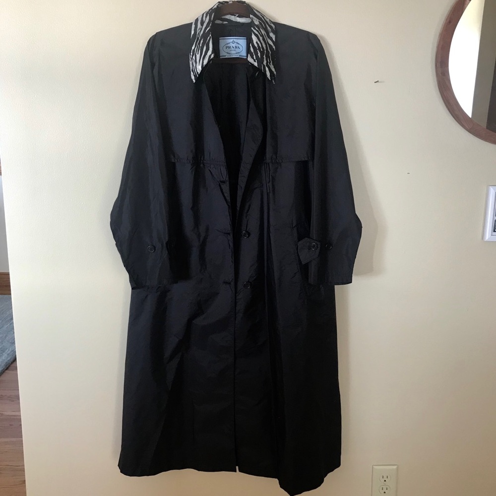 New Prada Black Trench Coat